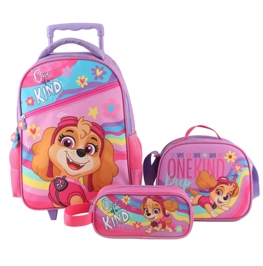 Set Promo Bts Con Ruedas 3 Piezas Paw Patrol Girl