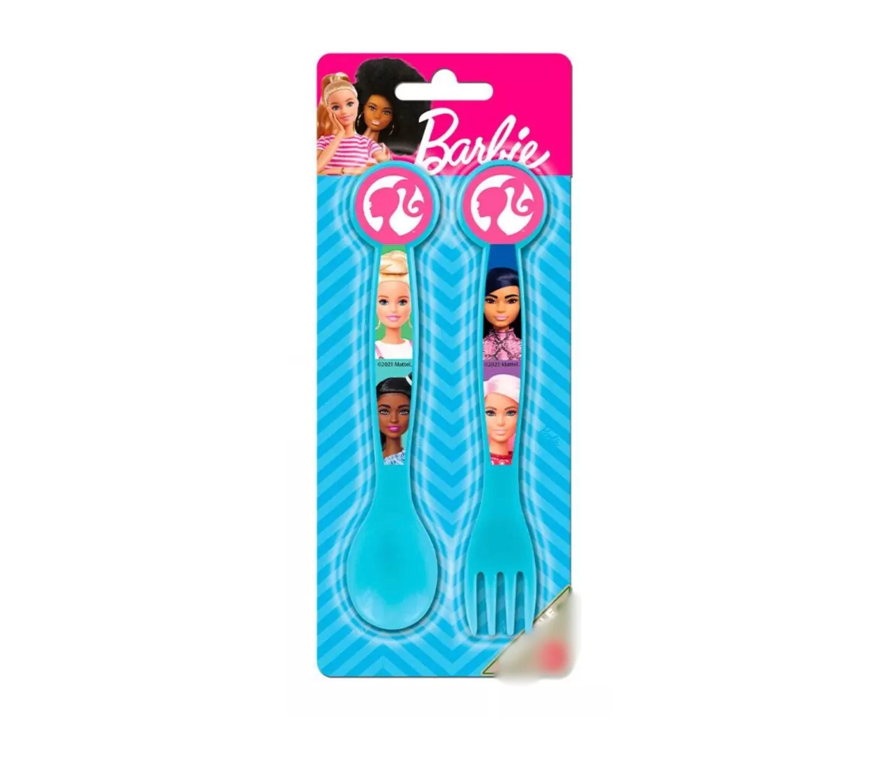 Set Cubiertos 2pcs Barbie