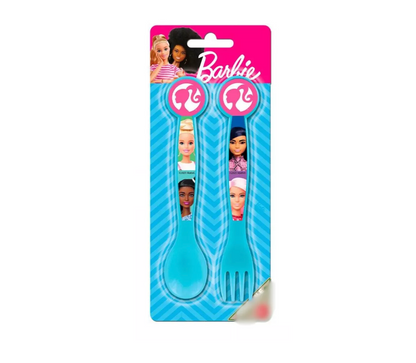 Set Cubiertos 2pcs Barbie