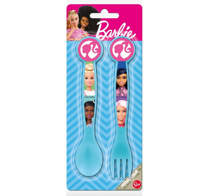 Set Cubiertos 2pcs Barbie