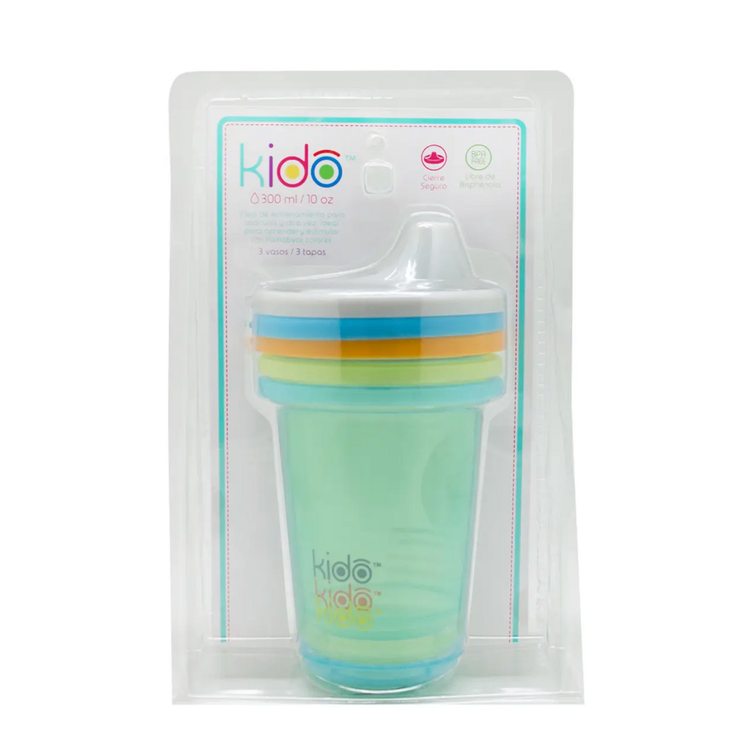 Set 3 Vasos Reusables Cups Keep Kido