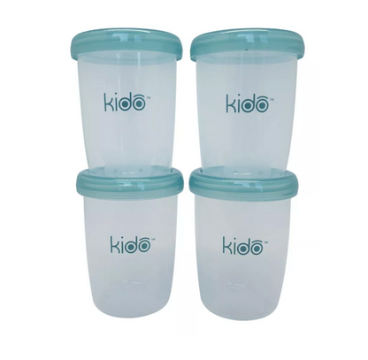 x Mayor Set 4 Vasos PP De Almacenamiento 180ml Kido