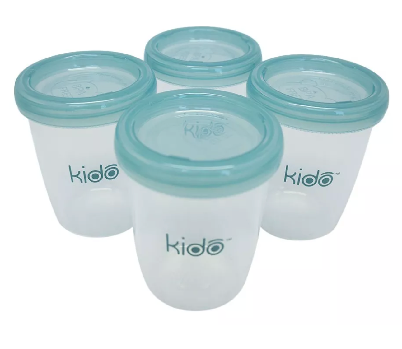 x Mayor Set 4 Vasos PP De Almacenamiento 180ml Kido