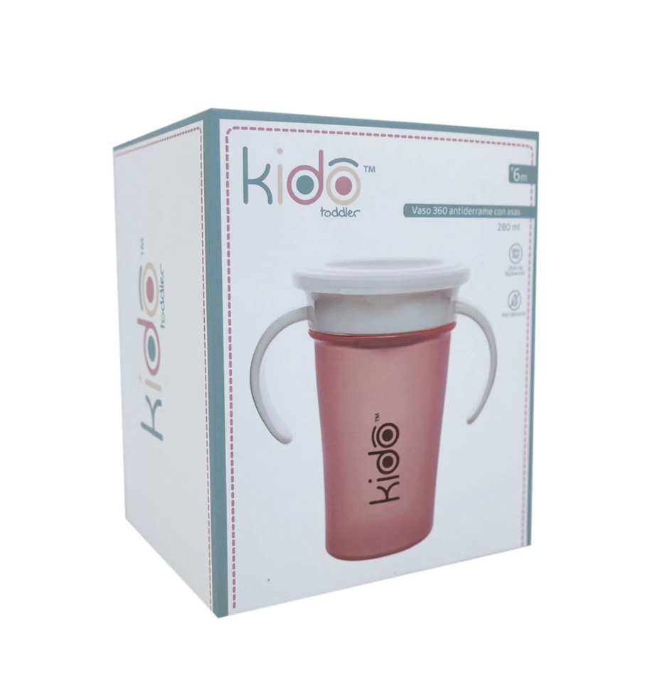 Vaso Antiderrame 280ml con Asas Kido
