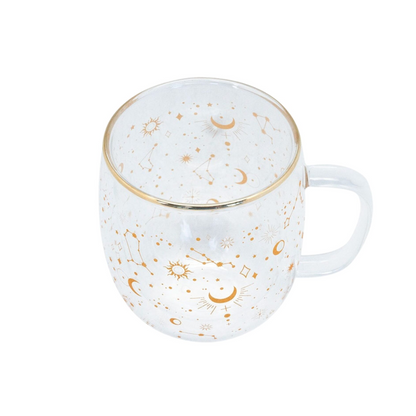 Tazon Doble Pared 500ml Constelación Glasso