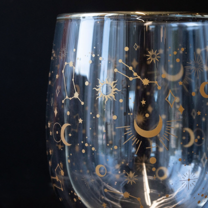 Tazon Doble Pared 500ml Constelación Glasso