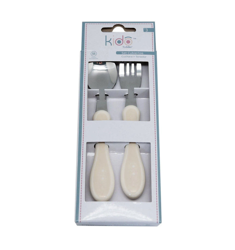 Set Cubiertos Metalicos Kido