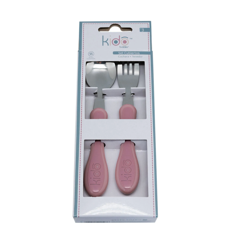 Set Cubiertos Metalicos Kido