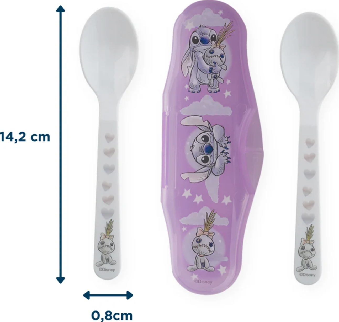 Set De Cubiertos Con Caja De Viajes Stitch