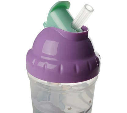 Vaso Con Bombilla Flexible 295ml Stitch