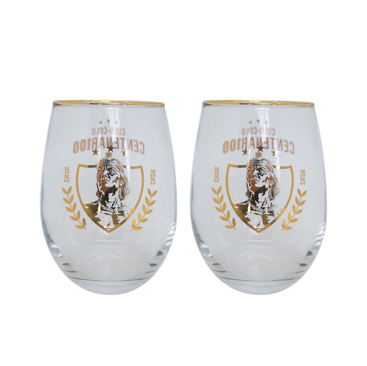 Set Dos Vasos Centenario Colo Colo