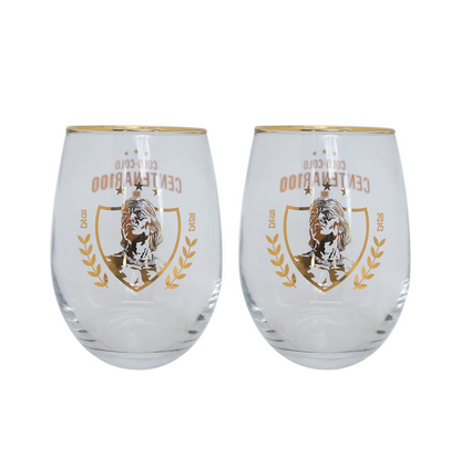 Set Dos Vasos Centenario Colo Colo