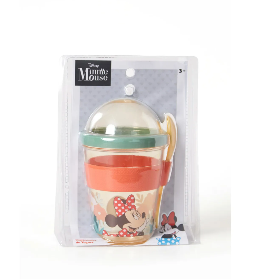 Vaso Yoghurt Minnie Mouse Coral