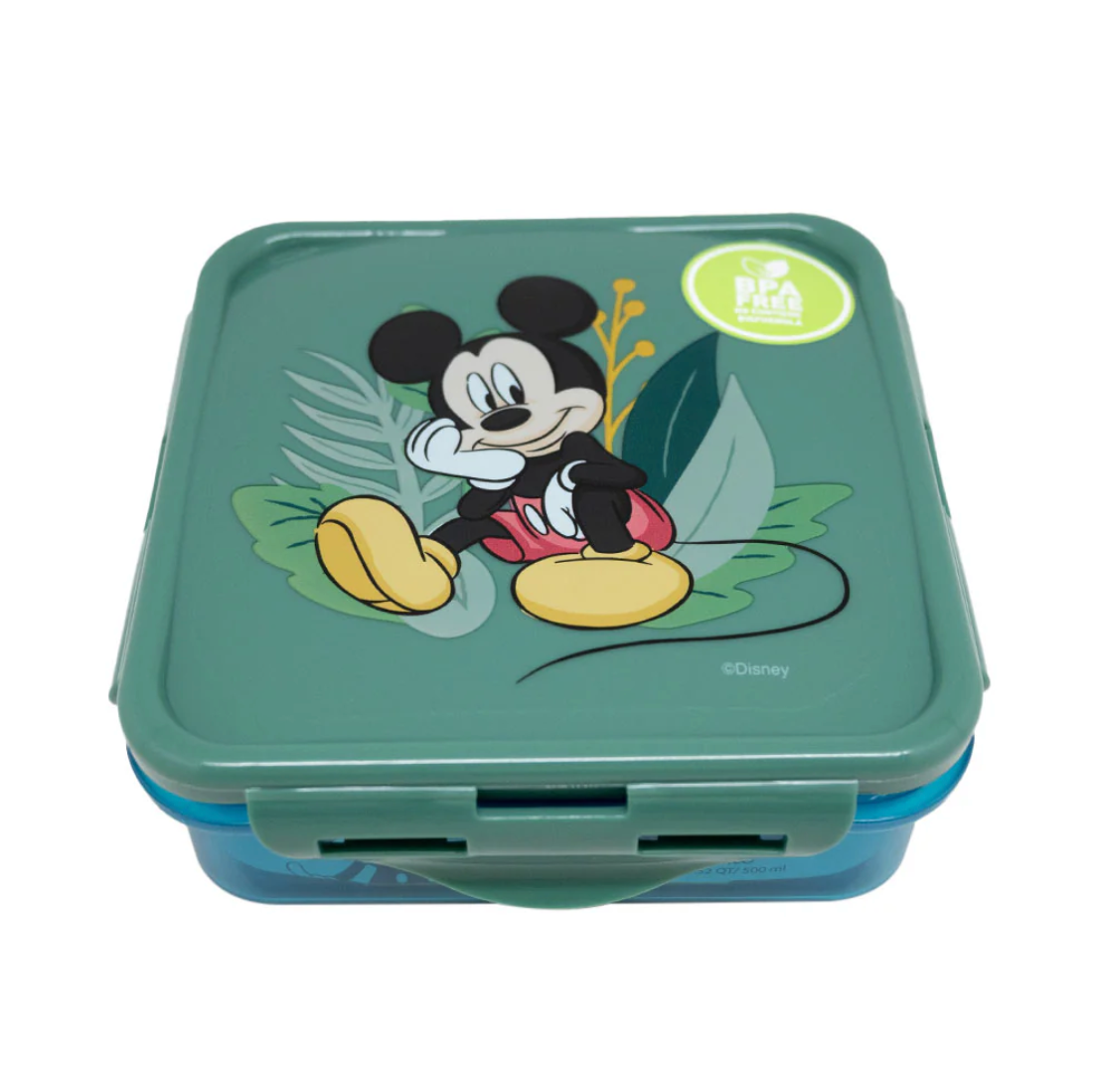 Hermetico Cuadrado 500ml Mickey Mouse 2