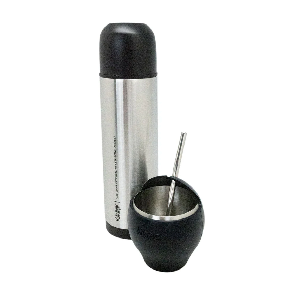 Set Mate + Termo Bala Keep Negro