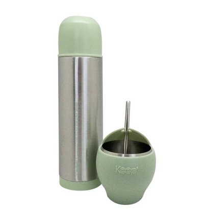 Set Mate + Termo Bala Keep Verde