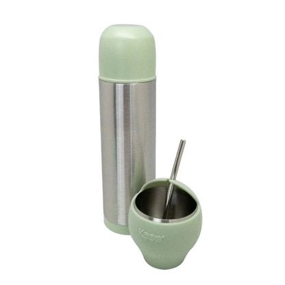 Set Mate + Termo Bala Keep Verde