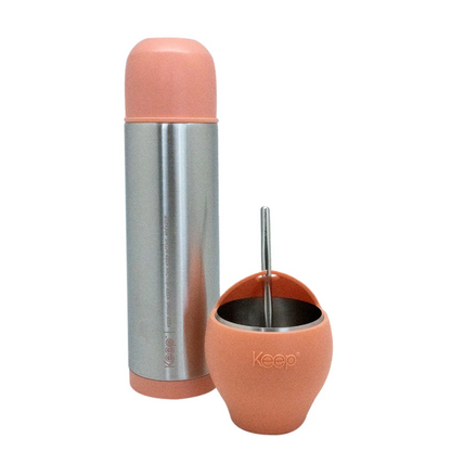 Set Mate + Termo Bala Keep Coral