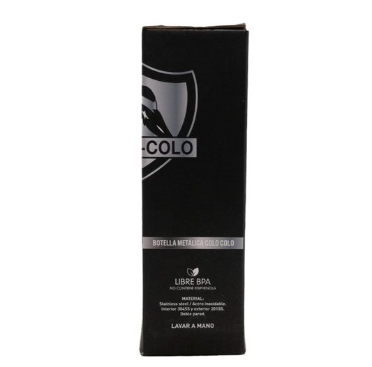 x Mayor Botella Metalica 600ml Colo Colo