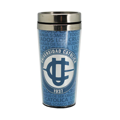 x Mayor Mug Termico Logo Plateado U Catolica
