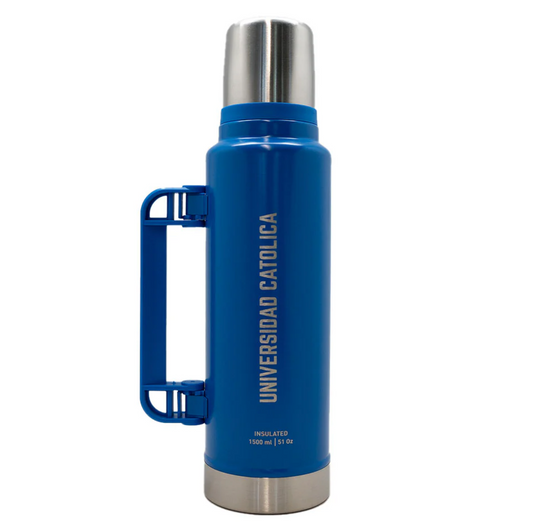 Termo Acero 1.5 Litros Universidad Catolica