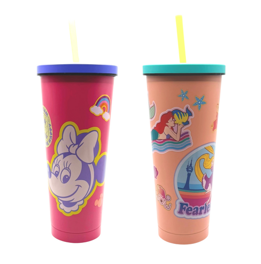 Vaso Tumbler 700ml Minnie Princesas Patch Disney