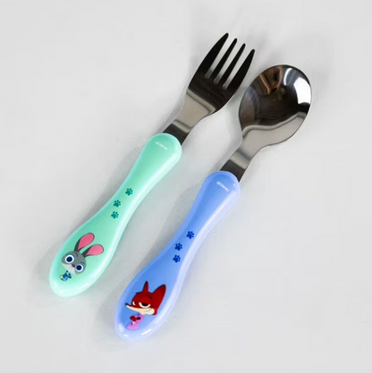 Set Cubiertos Metalicos Zootopia