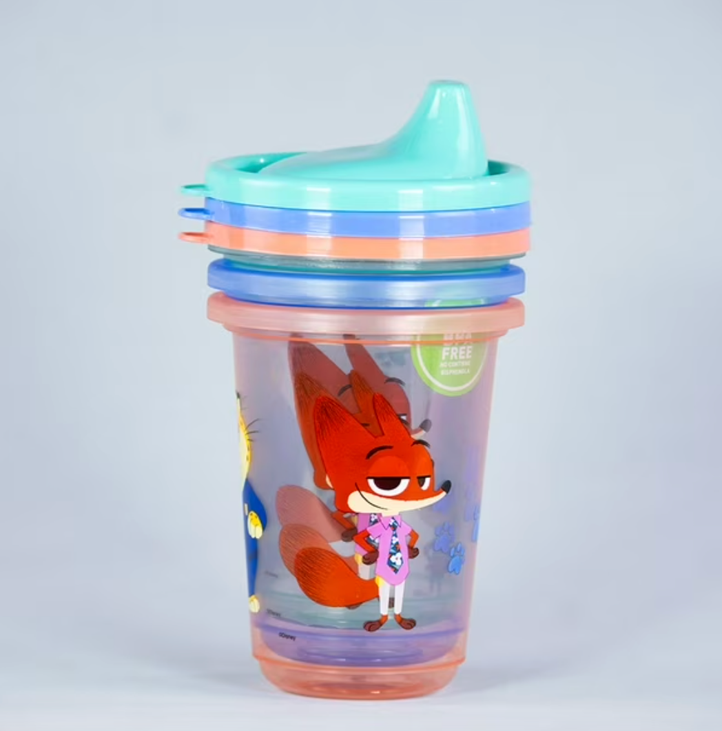 Set 3 Vasos Reusables Zootopia