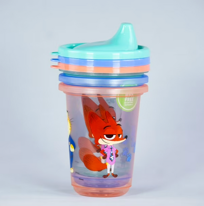 Set 3 Vasos Reusables Zootopia