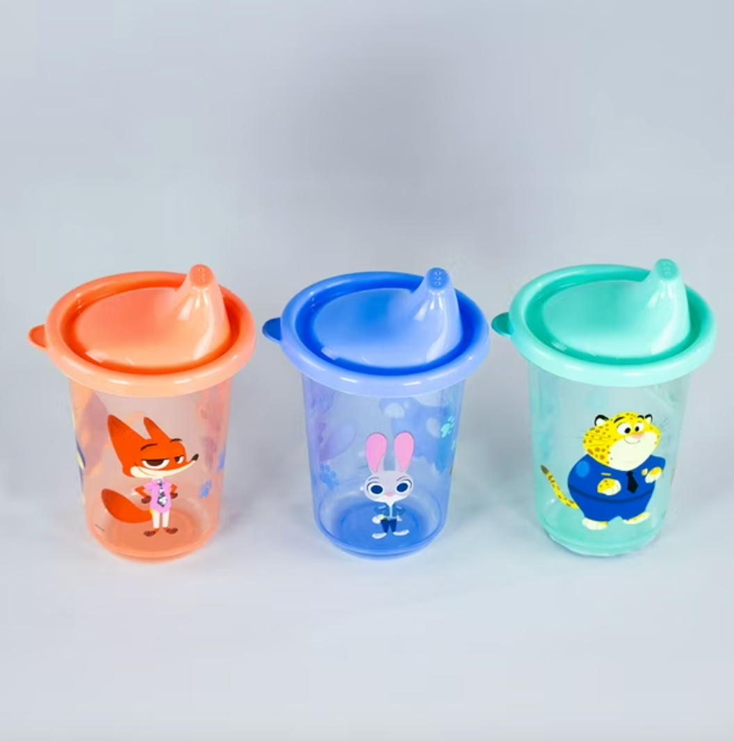 Set 3 Vasos Reusables Zootopia