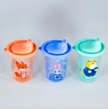 Set 3 Vasos Reusables Zootopia
