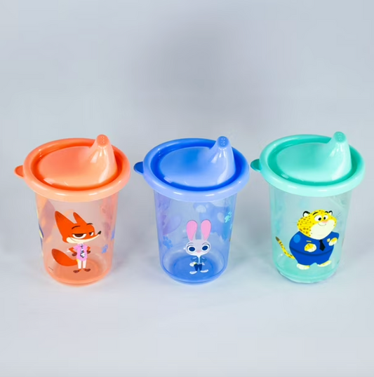 Set 3 Vasos Reusables Zootopia