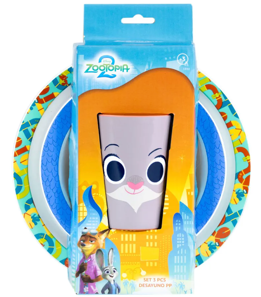 Set Desayuno 3 Piezas Zootopia