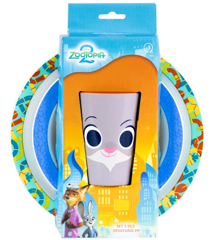 Set Desayuno 3 Piezas Zootopia
