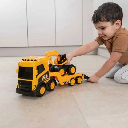 Teamsterz Camion Mega Transportador Con Excavadora