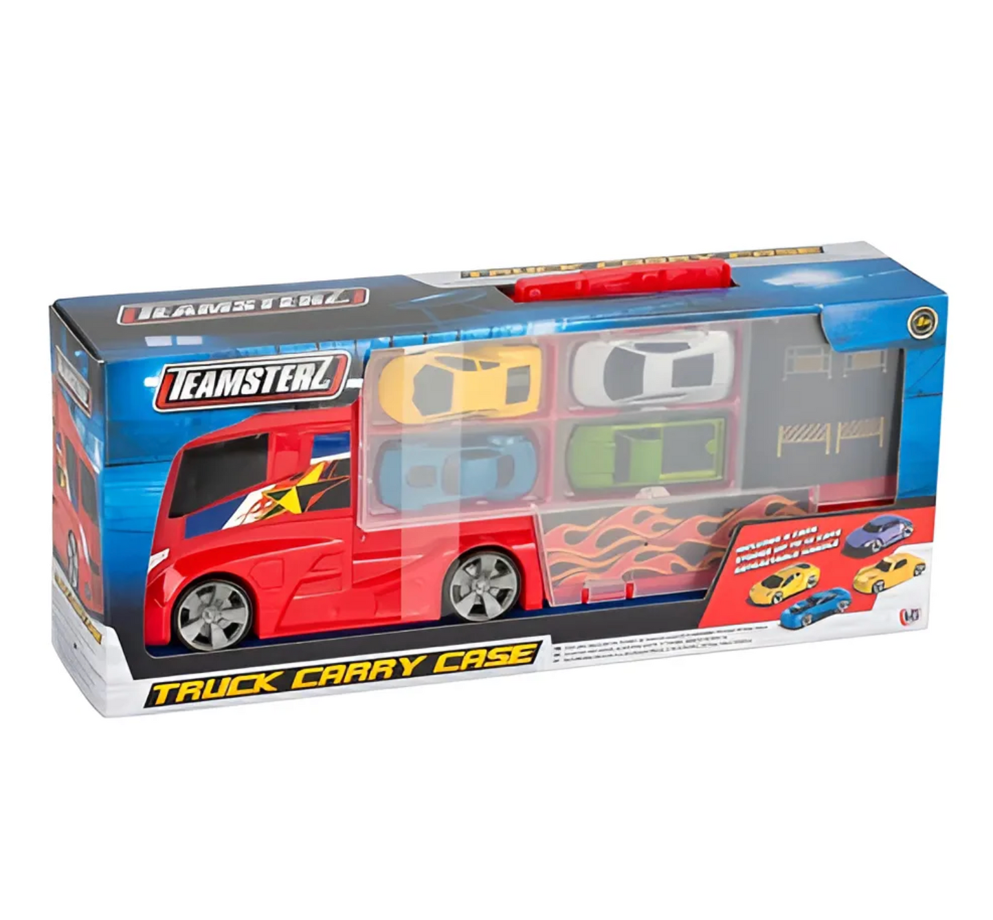 Camion Transportador 8 Teamsterz Incluye 4 Autos