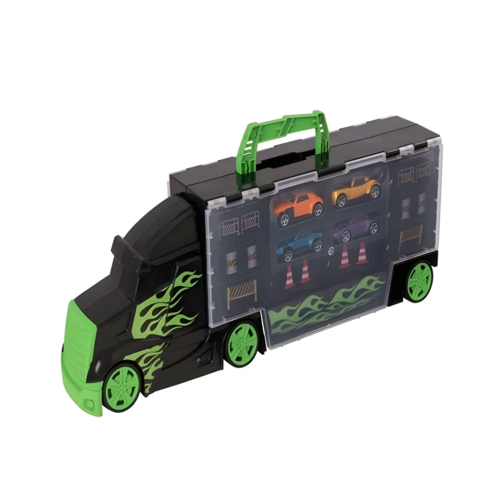 Camion Teamsterz  Transportador + 4 Autos