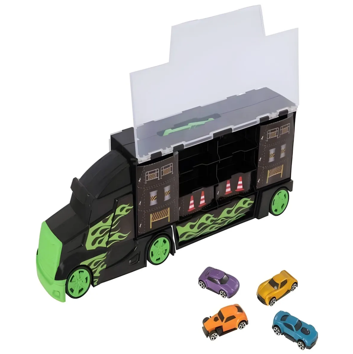 Camion Teamsterz  Transportador + 4 Autos