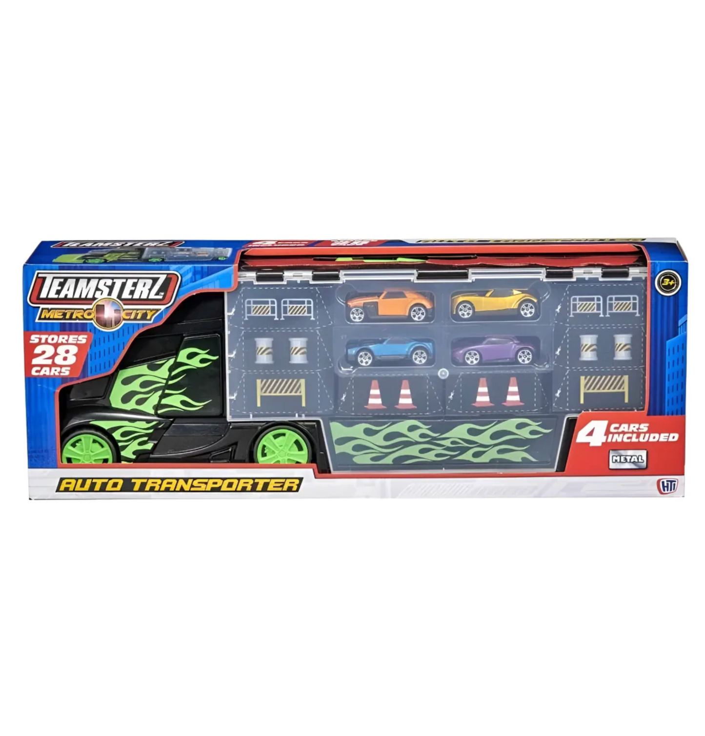 Camion Teamsterz  Transportador + 4 Autos