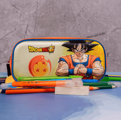 Set 3 en 1 Dragon Ball Super Infantil Azul Naranja