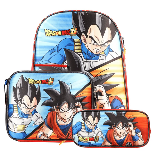 Set 3 en 1 Dragon Ball Super Infantil Azul