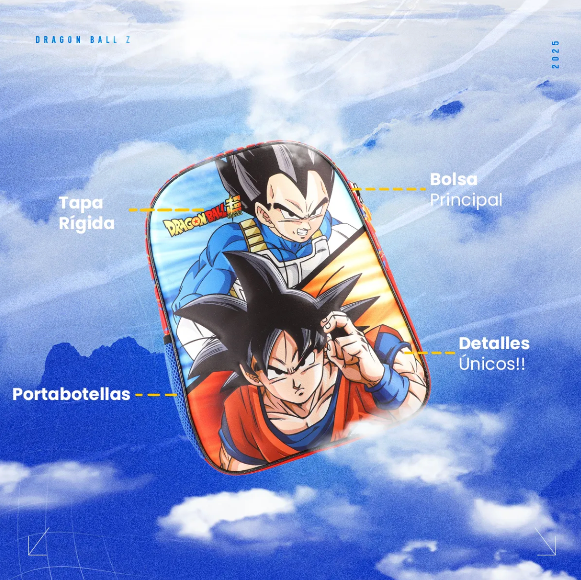 Set 3 en 1 Dragon Ball Super Infantil Azul