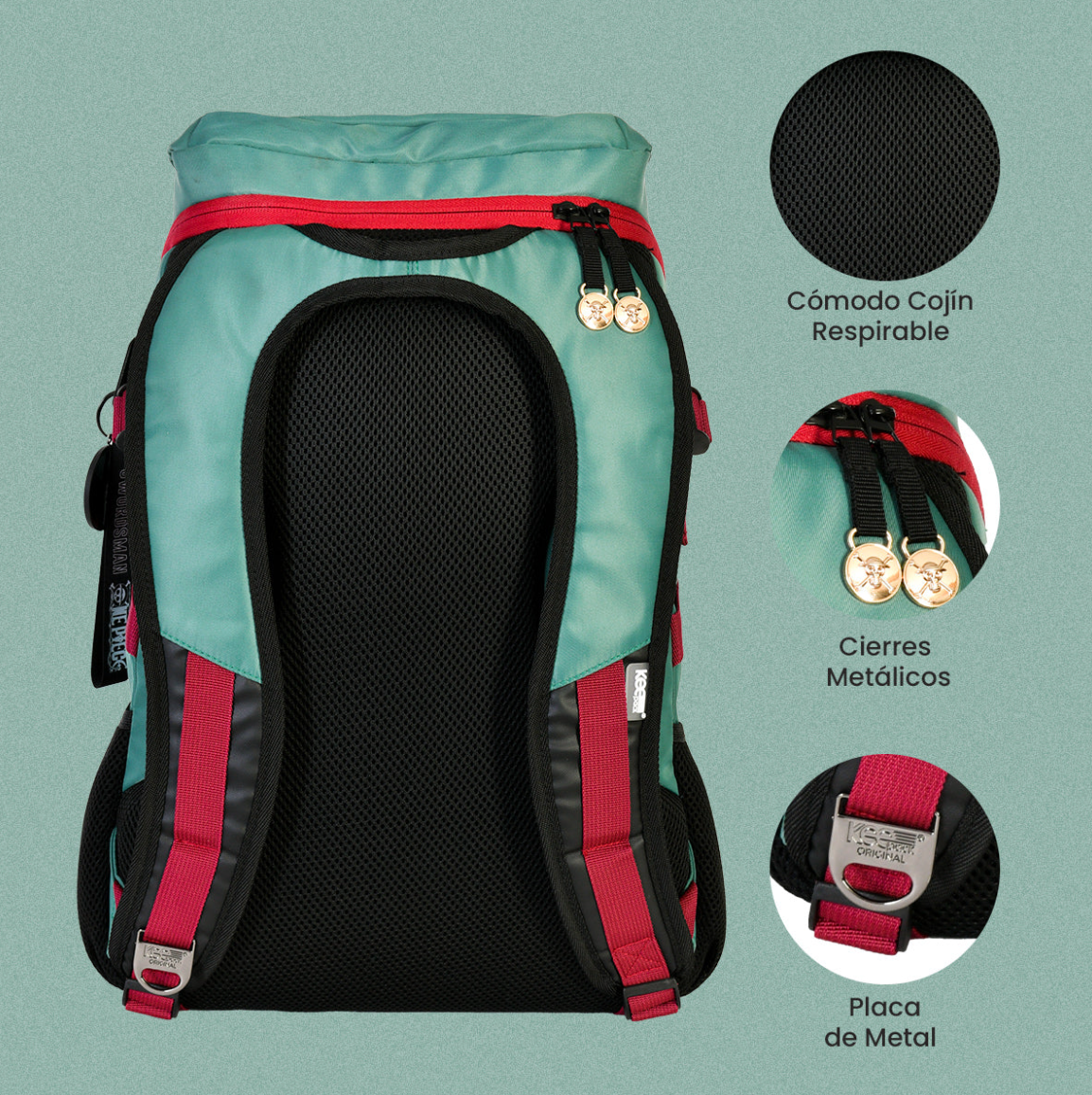 Mochila Premium One Piece Juvenil Zoro