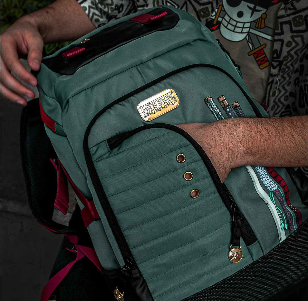 Mochila Premium One Piece Juvenil Zoro