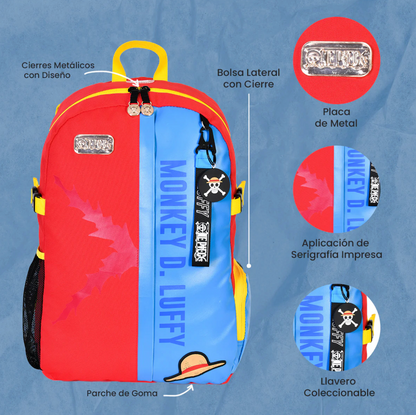 Mochila Luffy One Piece Juvenil