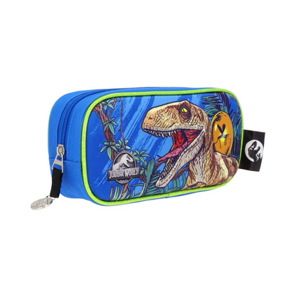 Set Mochila Lonchera y Estuche Jurassic World Dinosaurios Infantil