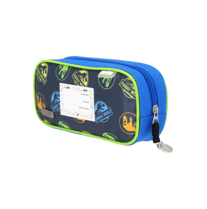 Set Mochila Lonchera y Estuche Jurassic World Dinosaurios Infantil