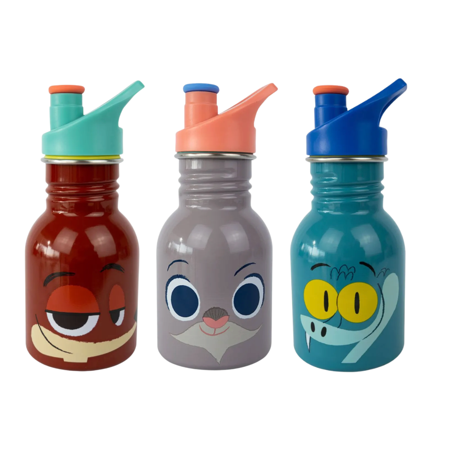 Botella Metalica 350ml Zootopia