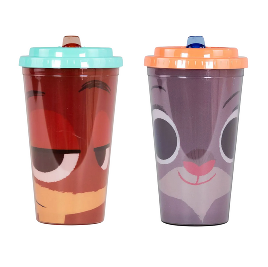 Vaso Doble Pared 450ml Zootopia