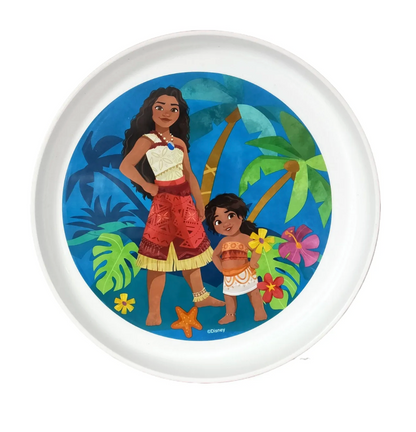 Plato Melamina Antideslizante Princesas Moana